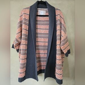 Element | Multicolor Knit Sweater with Aztek/Geometric design, Size L